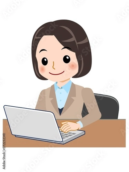 Fototapeta 制服を着た女性