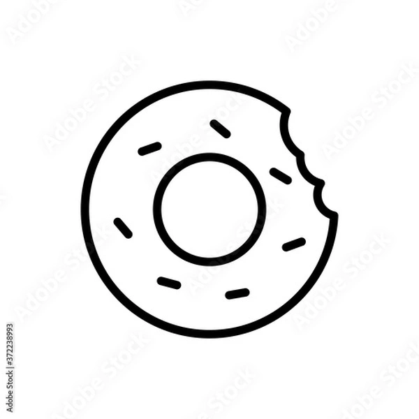 Fototapeta Donuts icon vector design templates