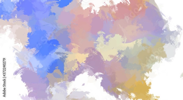 Fototapeta Brushed Painted Abstract Background. Brush stroked painting. Artistic vibrant and colorful wallpaper..