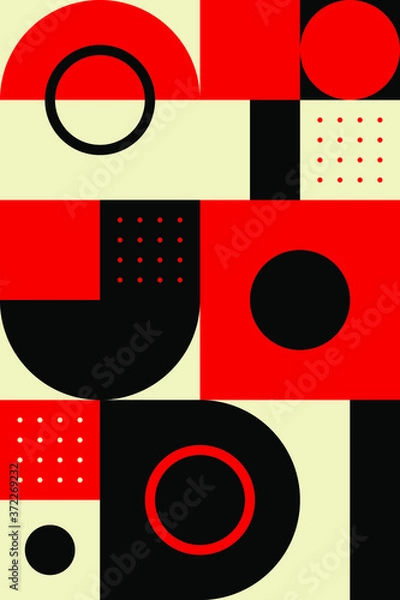 Obraz Color geometric design, vector background.