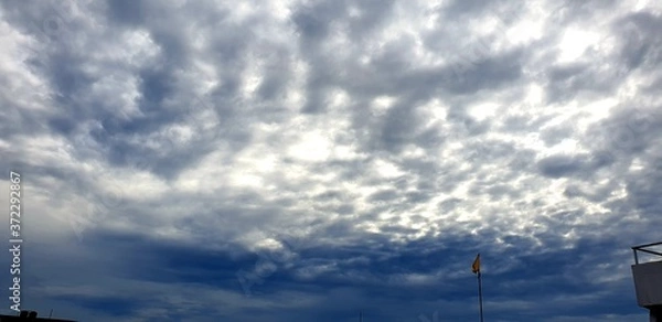 Fototapeta storm clouds time lapse