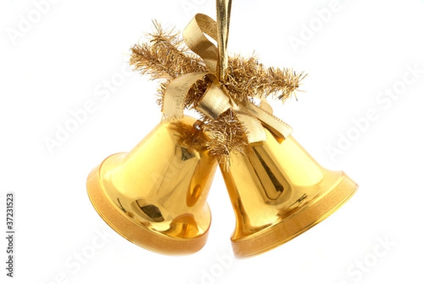 Obraz Gold christmas bells