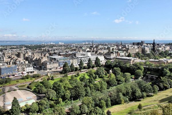 Fototapeta A view of Edinburgh in Scotland
