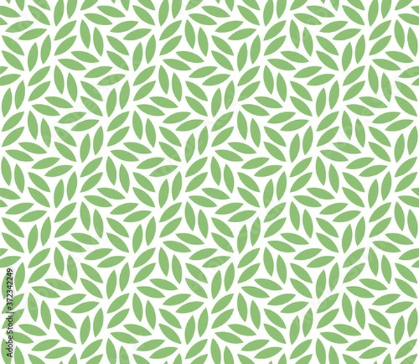 Obraz Vector geometric seamless pattern. Modern stylish floral background with leaves.