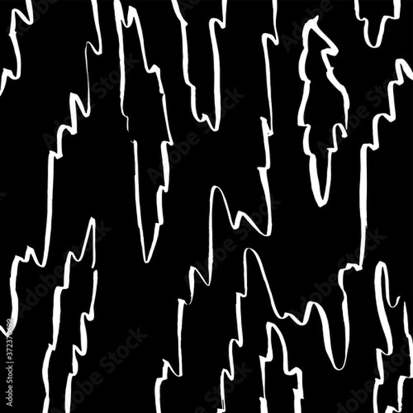 Fototapeta White and black vector. Grunge background. Abstract brush pattern.