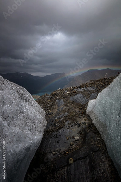 Obraz rocks in the fog