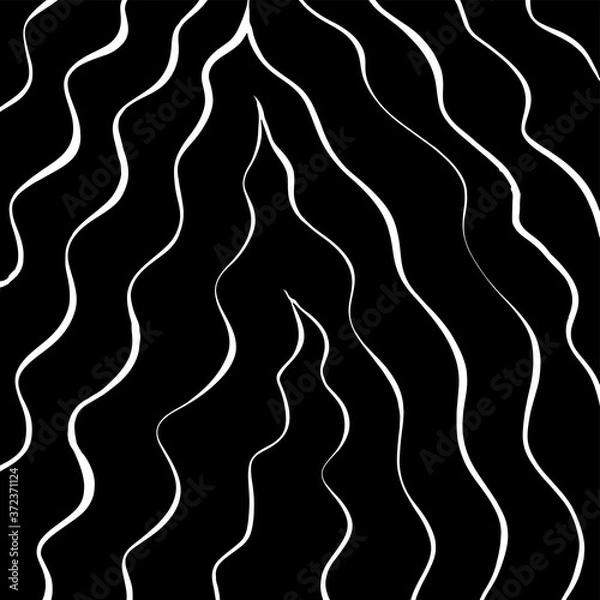 Fototapeta White and black vector. Grunge background. Abstract brush pattern.
