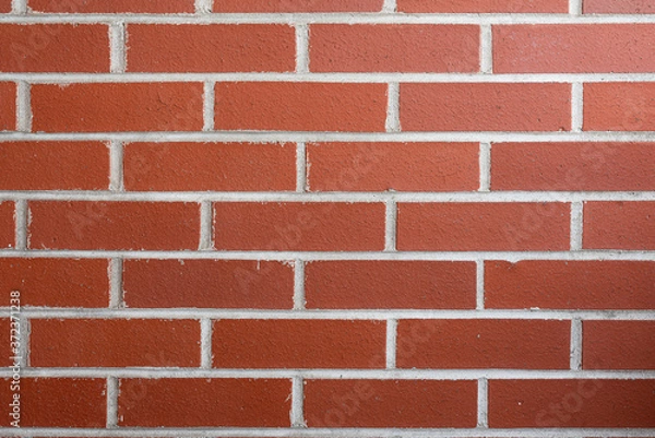 Fototapeta Red brick wall background high-resolution texture