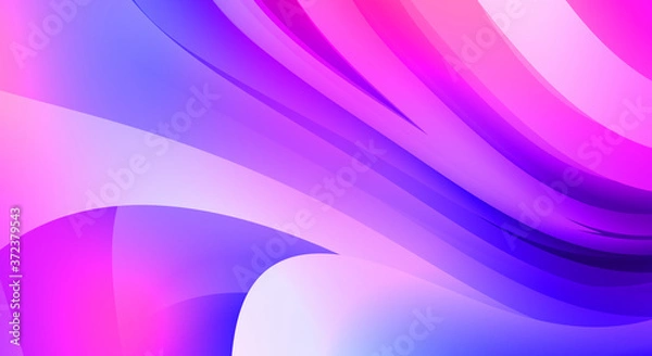 Fototapeta Abstract background with colorful gradient. Vibrant graphic wallpaper with stripes design. Fluid 2D illustration of modern movement.