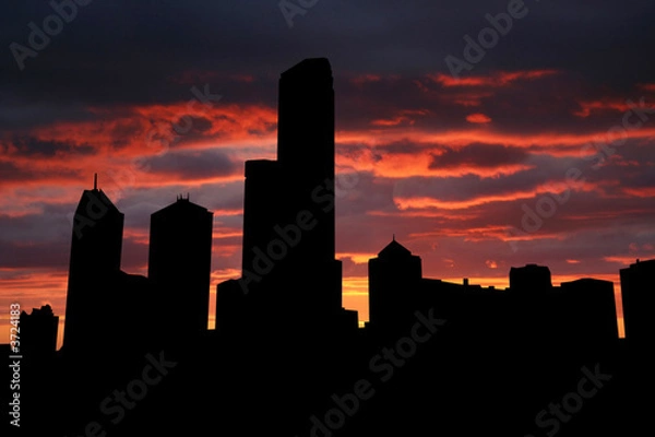 Fototapeta Melbourne at sunset