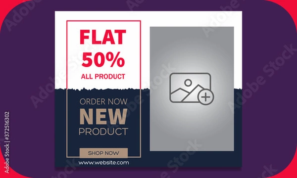 Fototapeta Summer big sale web banner post tempalte,typography poster, with flamingo and Summer Sale Banner, Template Background. Vector Illustration