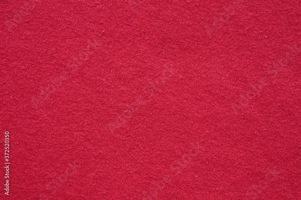 Fototapeta Red fabric cloth texture background close up