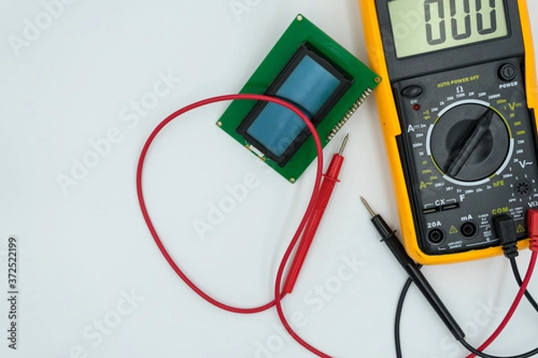 Obraz multimeter on a white