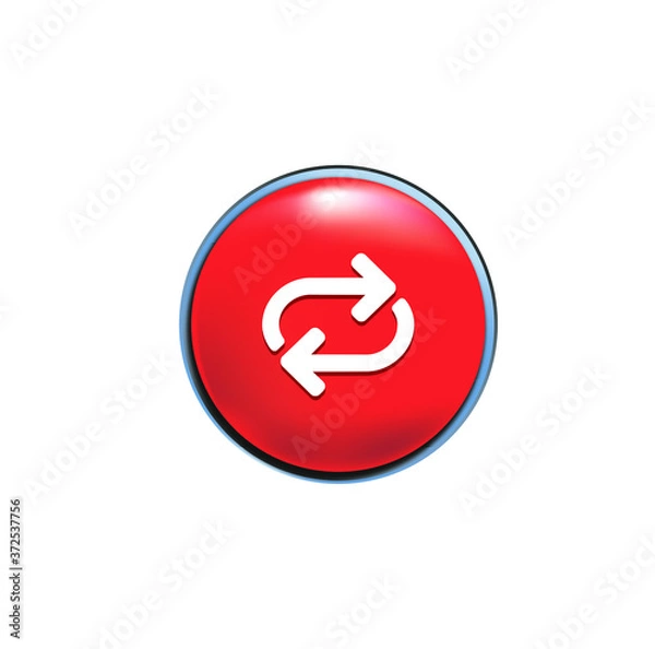 Obraz Pulsante Media player Icona. Play icona. Riproduci bottone. Riproduci di nuovo icona. Vettore rosso. Music media player. Musica, video, games, Icona Play. Social media Bottone. Youtube pulsante