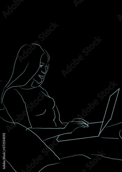 Fototapeta Praca zdalna