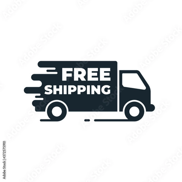 Fototapeta Free shipping icon for web site or application