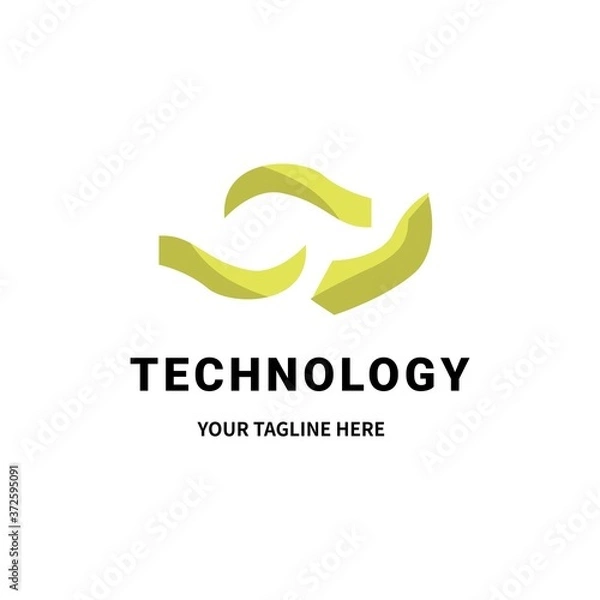 Fototapeta Tech abstract logo design