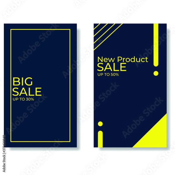 Fototapeta Sales promotion template design. Great vectors for web, apps, social media, online shops etc.