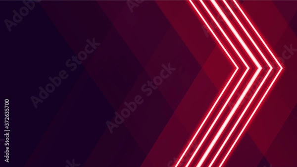 Obraz red light on dark blue background