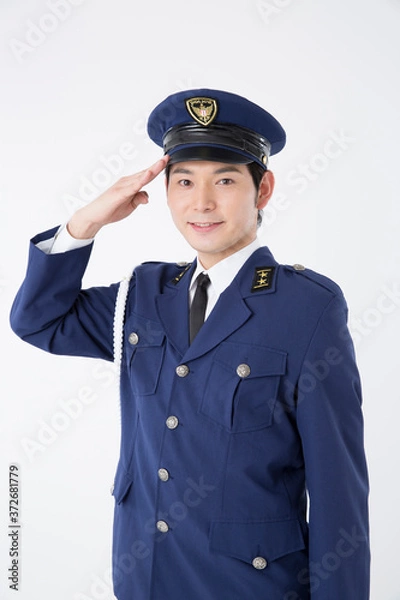 Fototapeta 男性警察官