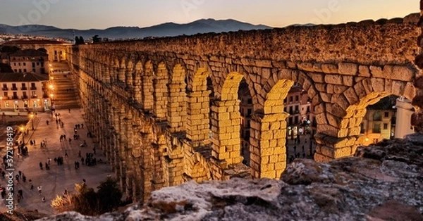 Obraz Acueducto en Navidad