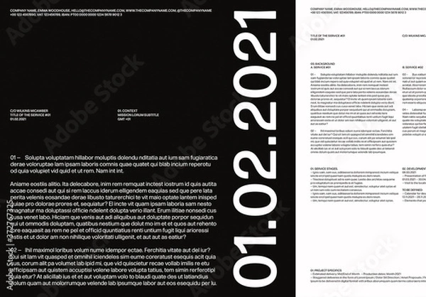 Obraz Minimal Business Proposal and Quotation Layout