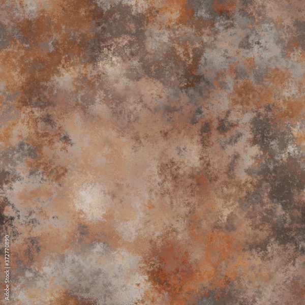 Obraz Seamless rusty metal texture, old iron background.