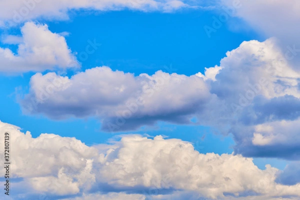Fototapeta Plenty of clouds in the summer sky.