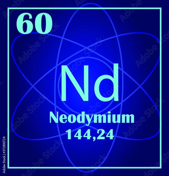 Fototapeta Chemical element of periodic table