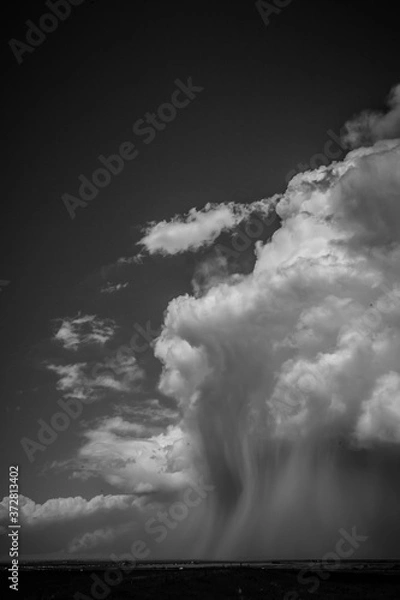 Obraz storm clouds and lightning
