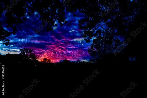 Fototapeta dark sunset