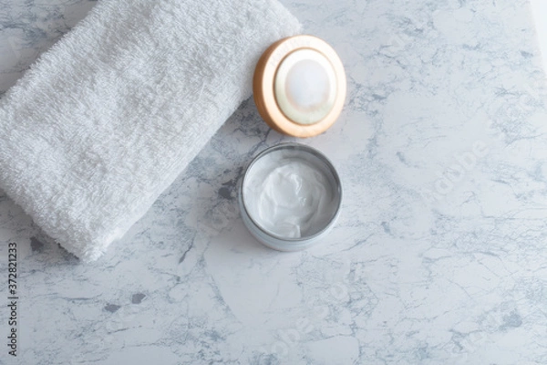 Fototapeta  清潔, きれい, かわいい, おしゃれ, 美容,   タオル, ビューティー,ヘア,スタイリング,セット,ワックス