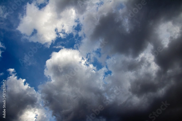 Fototapeta storm clouds timelapse