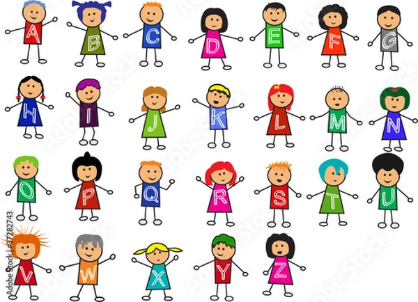 Obraz angielski alfabet