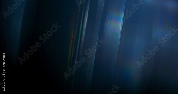 Fototapeta Ethereal Rainbow Flares Prism Rainbow Light Flares Overlay on Black Background