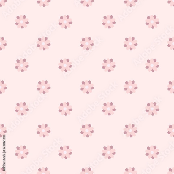 Fototapeta seamless floral repeat pattern design