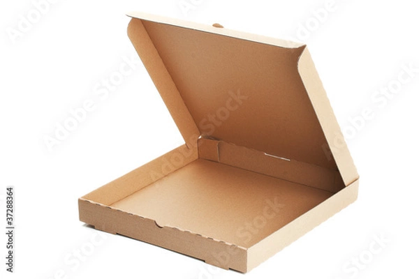 Obraz puste pudełko po pizzy