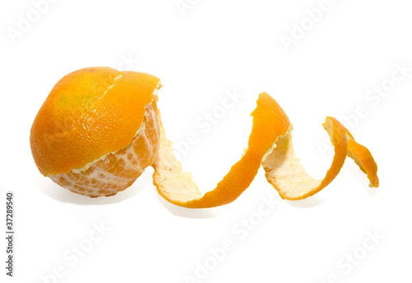 Fototapeta Peeled mandarin