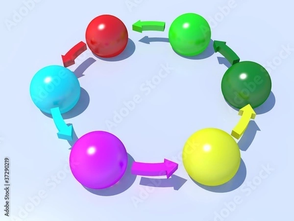 Fototapeta Circle graph