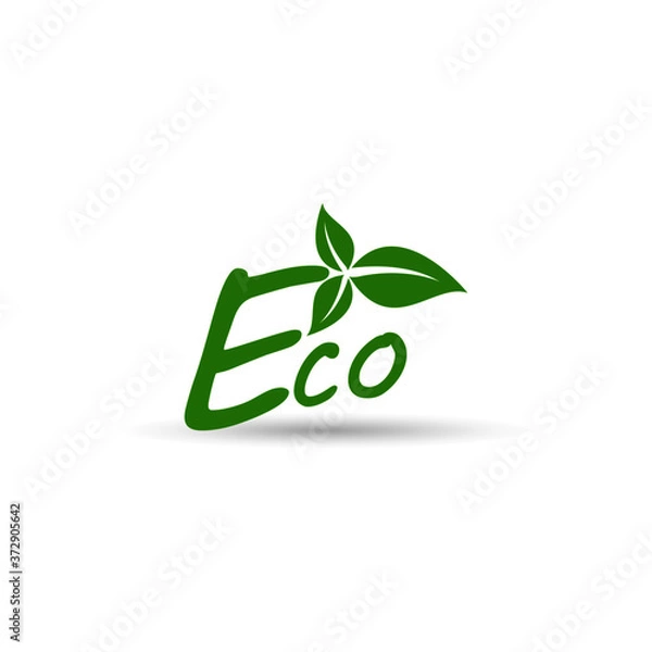 Fototapeta eco friendly icon vector. isolate illustration.