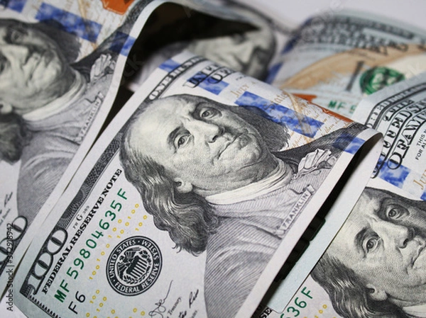 Obraz one hundred dollar bills