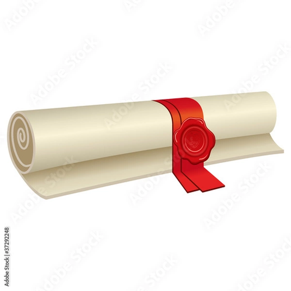 Fototapeta Certificate