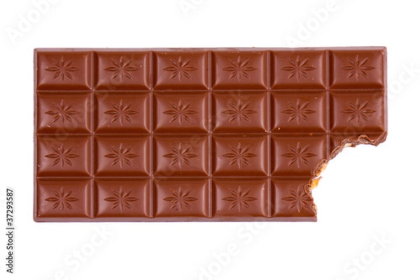 Fototapeta chocolate bar with bite