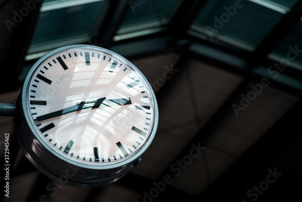 Obraz Clock in railway station .