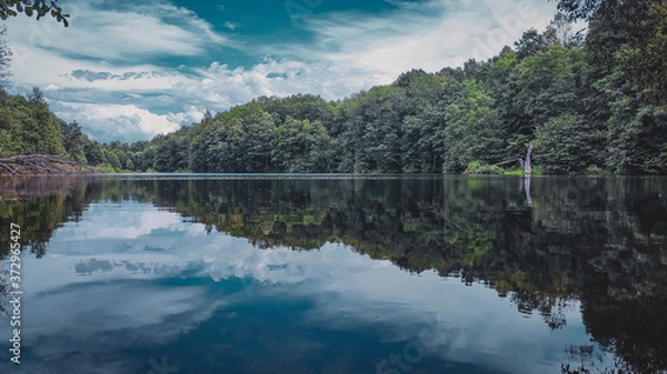 Fototapeta reflection in the lake