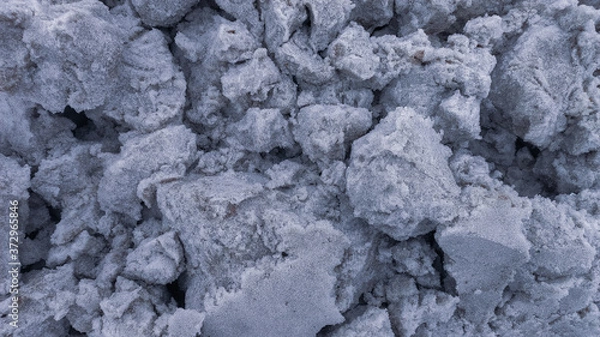 Obraz durty snow rocks