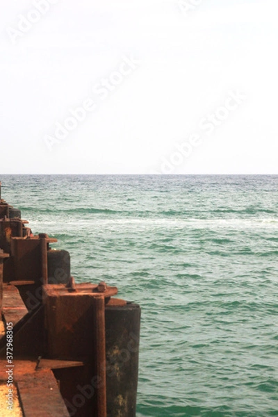 Obraz old pier in the sea