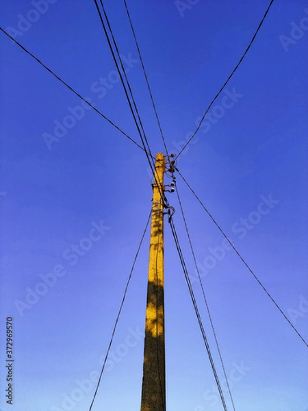 Obraz high voltage power lines
