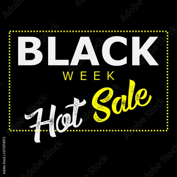 Obraz black week hot sale vector