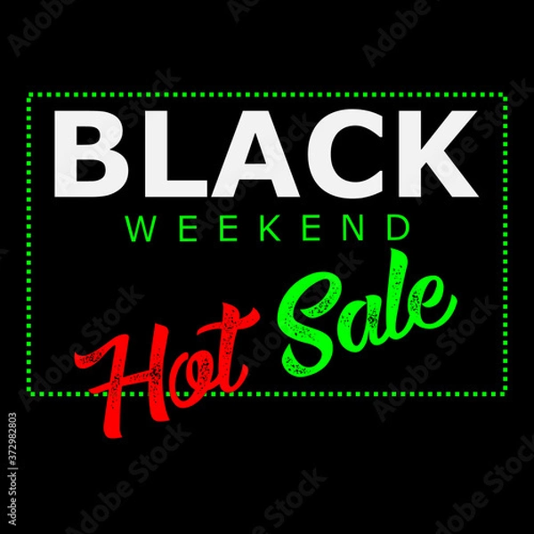 Obraz black weekend hot sale vector